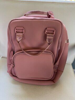 Sol & Solene Iconic Small Backpack in mauve pink